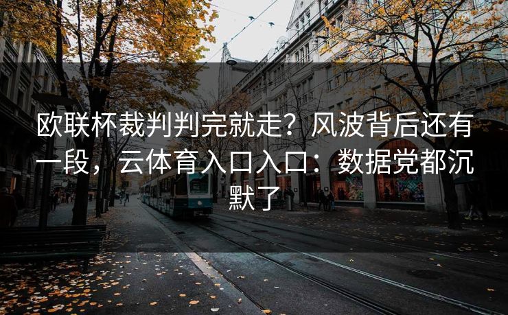 欧联杯裁判判完就走？风波背后还有一段，云体育入口入口：数据党都沉默了